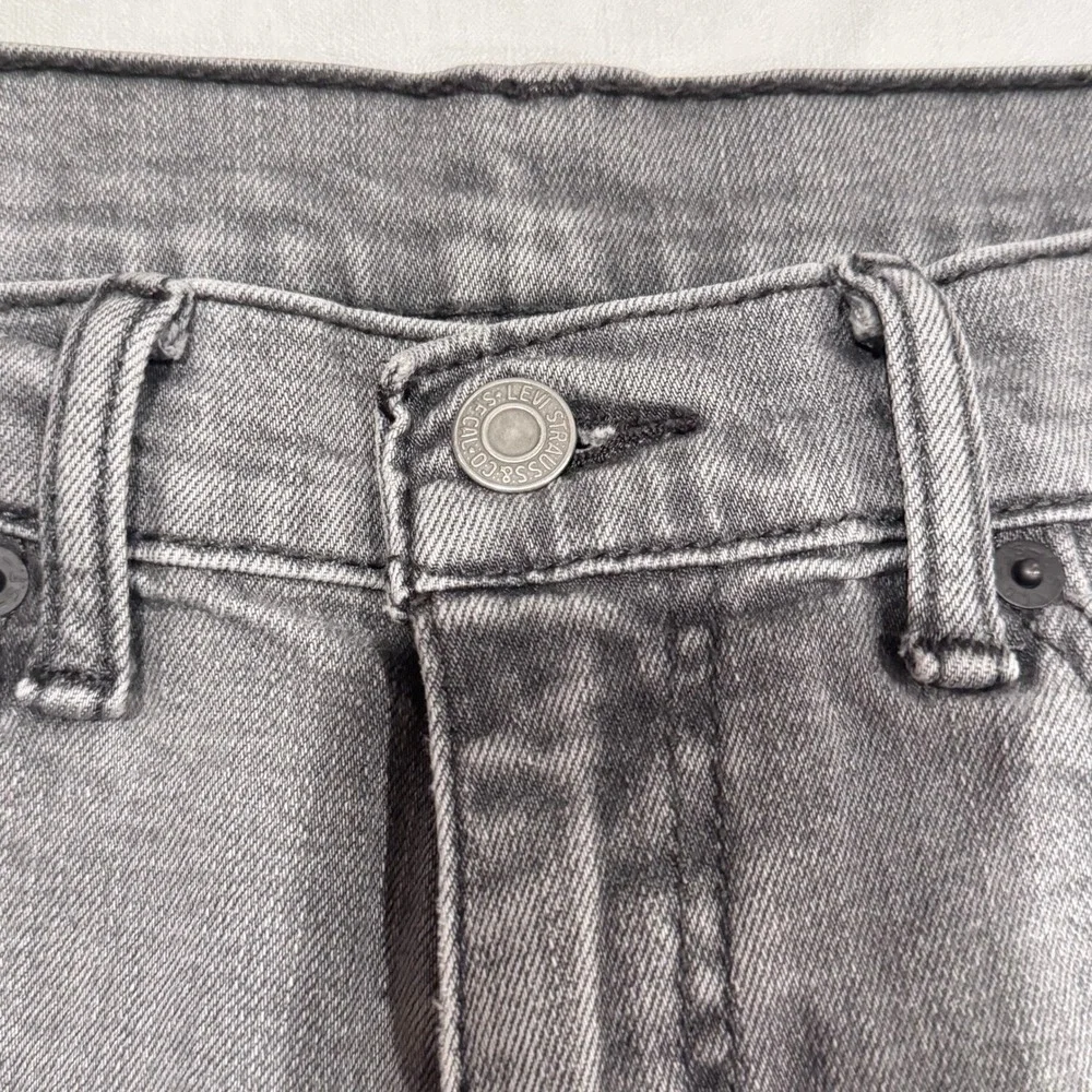 Levi 514 Straight Fit Jeans Mens 30x32 Gray Denim‎ Grunge Streetwear Indie Skate